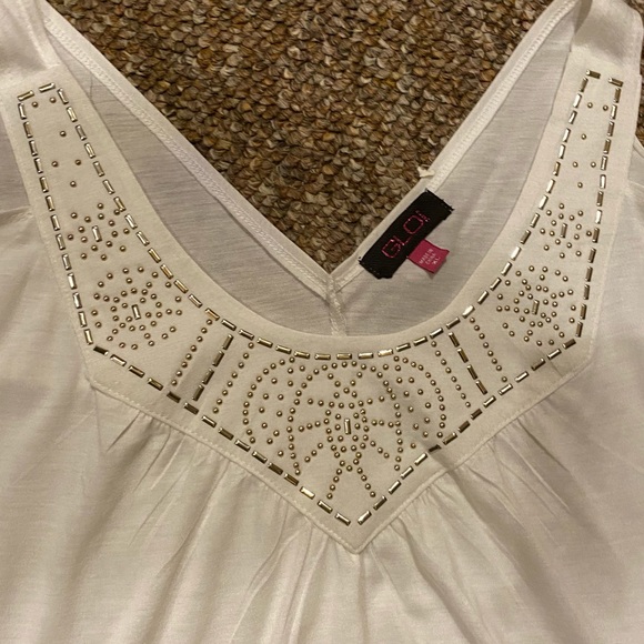 Brand new shoulder out beaded top by GLO Jrs XL - Picture 2 of 3